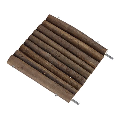 Riuulity Holzplattform für Haustiere Safe Kletterständer Log Jumping Pedal für Hamster, Cockatiel Im Käfigspielbereich (15 cm) von Riuulity