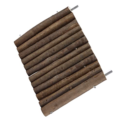 Riuulity Holzplattform für Haustiere Safe Kletterständer Log Jumping Pedal für Hamster, Cockatiel Im Käfigspielbereich (20 cm) von Riuulity