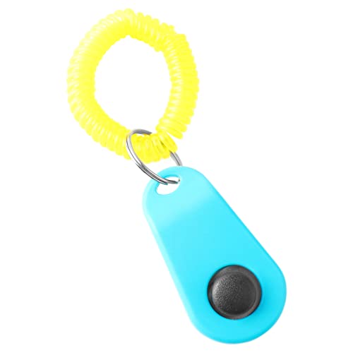Riuulity Hundetrainings-Clicker-Ring, Kleine Ovale Form, Quietschender Hundetrainings-Clicker Korrigiert Schlechtes Verhalten für Hunde für Heimtierbedarf (Himmelblau) von Riuulity