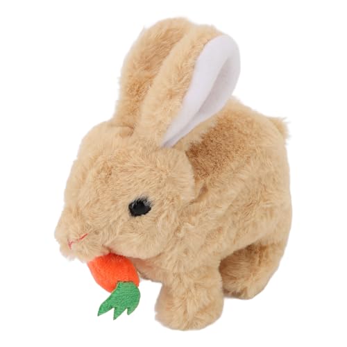 Riuulity Interaktiver Realistischer Hasenspielzeug Plüsch Hopping Kaninchen mit Soliden Idealer Haustierersatz (#3) von Riuulity