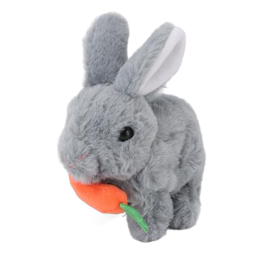Riuulity Interaktiver Realistischer Hasenspielzeug Plüsch Hopping Kaninchen mit Soliden Idealer Haustierersatz (#4) von Riuulity