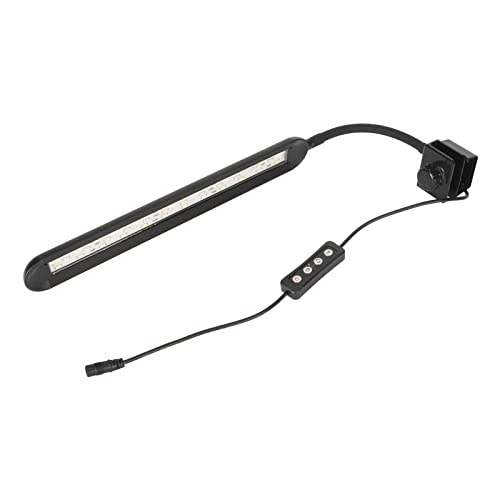 Riuulity LED-Aquarienlicht, Knopfeinstellung 3 Timing-Modi Aquarium-Clip-On-Licht EU-Stecker 100‑240 V 5 Helligkeit Einstellbar Wasserdicht für Aquarium (SZD-F3) von Riuulity