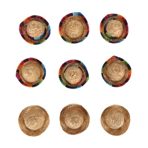 Riuulity Mini Mexican Party Hut Gewebte Strohflaschenabdeckung Hut für Geburtstagsfiesta, 9pcs Mini - für, Hunde, Katzen, Desktop -Dekoration Riuulity Mini Mexican Party Hut Gewebte Strohflaschenabdeckung Hut für Geburtstagsfiesta, 9pcs Mini - für, Hunde, Katzen, Desktop -Dekoration von Riuulity