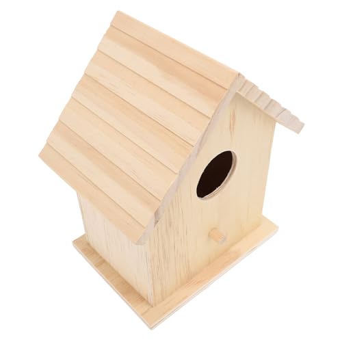 Riuulity Premium -Holzvogelhaus, Umweltfreundliche Ruheschachtel 14.7x11x19.7 cm, Robust und Zuverlässig, Leicht zu Reinigen von Riuulity
