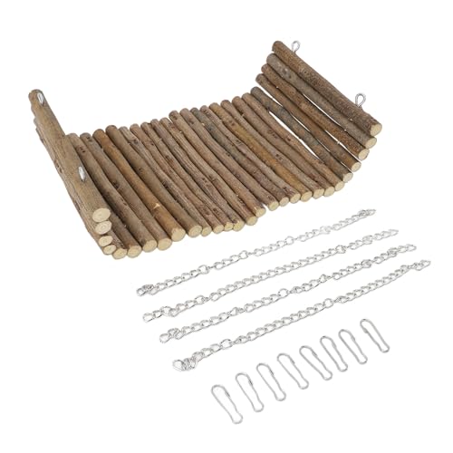 Riuulity Premium -hölzerne Meerschweinchen -Schwanzspielzeug Resilient Hamster Suspension Bridge Chinchilla Kauspielzeug, Ideal für Kleine Tiere, Astmaterial Riuulity Premium -hölzerne Meerschweinchen -Schwanzspielzeug Resilient Hamster Suspension Bridge Chinchilla Kauspielzeug, Ideal für Kleine Tiere, Astmaterial von Riuulity