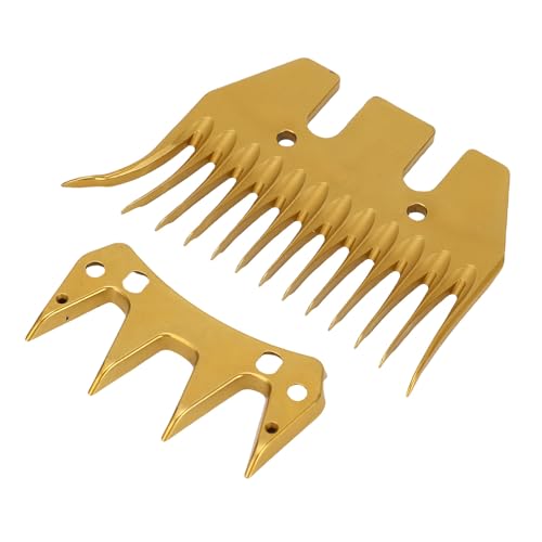 Riuulity Professionelle Elektrische Schafscherklinge Langlebig mit Hohem Kohlenstoffstahl Tierkamm Clipper Vane/Wing Ersatz für Effektive Scheraufgaben Riuulity Professionelle Elektrische Schafscherklinge Langlebig mit Hohem Kohlenstoffstahl Tierkamm Clipper Vane/Wing Ersatz für Effektive Scheraufgaben von Riuulity