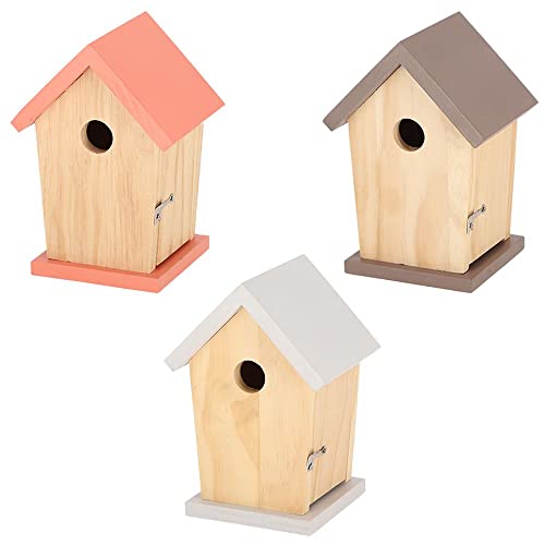 Rivanto® Desert Dream Vogelhaus & Nistkasten, 14 x 12 x H20,5 cm, Wildvogel Brutkasten mit Tür, 100% FSC-Holz von Rivanto