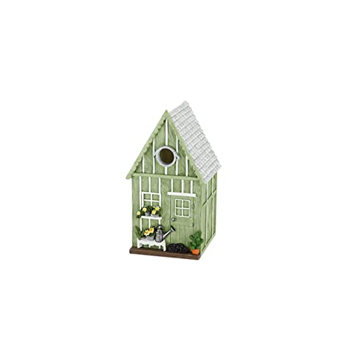 Rivanto® Nistkasten Gartenhaus für Meisenarten, 13 x 13 x H25 cm, Vogelhaus für Baum-/Wandmontage, Brutkasten mit abnehmbarem Boden von Rivanto