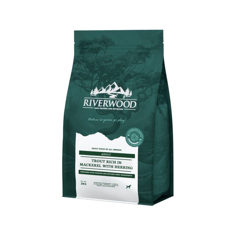Riverwood Adult Dog - Forelle & Makrele mit Hering - 2 kg Riverwood Adult Dog - Forelle & Makrele mit Hering - 2 kg von Riverwood