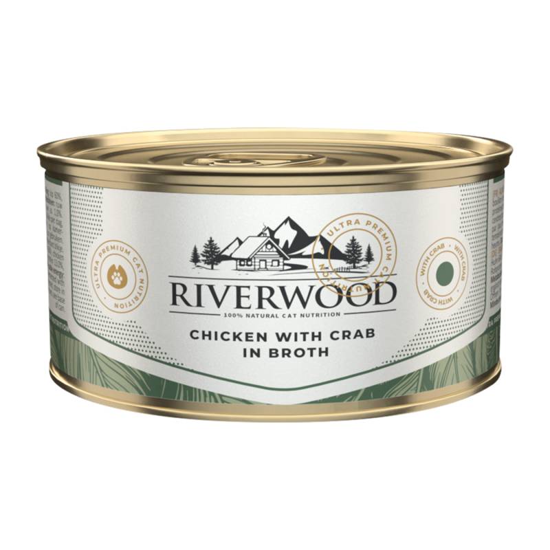 Riverwood Caviar for Cats in Broth - Huhn mit Krabbe - 24 x 85 g Riverwood Caviar for Cats in Broth - Huhn mit Krabbe - 24 x 85 g von Riverwood