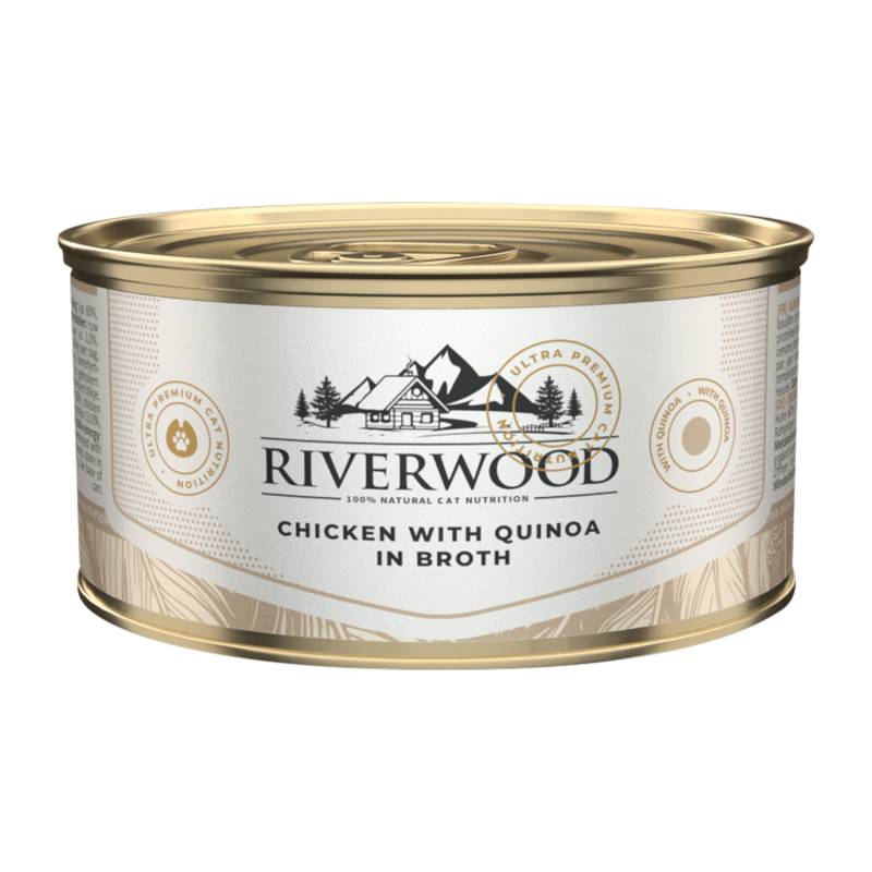 Riverwood Caviar for Cats in Broth - Huhn mit Quinoa - 24 x 85 g Riverwood Caviar for Cats in Broth - Huhn mit Quinoa - 24 x 85 g von Riverwood
