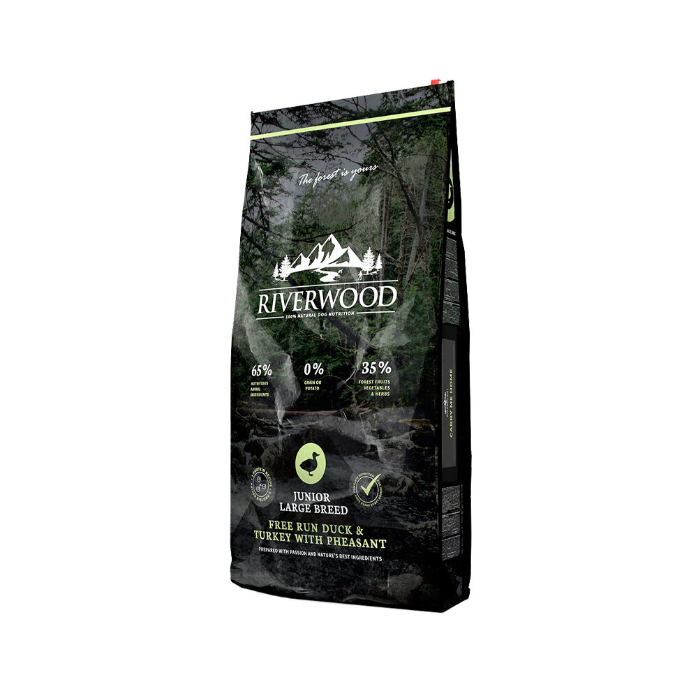 Riverwood Junior Large - Ente & Pute mit Fasan - 12 kg Riverwood Junior Large - Ente & Pute mit Fasan - 12 kg von Riverwood