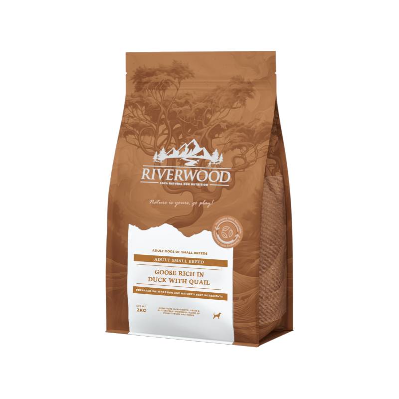 Riverwood Small Breeds Adult Dog - Gans & Ente mit Wachtel - 2 kg Riverwood Small Breeds Adult Dog - Gans & Ente mit Wachtel - 2 kg von Riverwood
