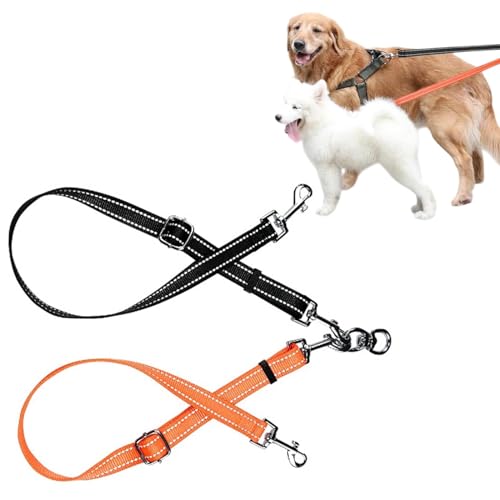 Doppelte Hundeleine Verwicklungsfreier Doppel-Hundeleinen-Koppler Kein Verheddern 360° Drehbare Reflektierende Kabelbefestigung für Kleine Mittelgroße und Große Hunde Welpen Lauftraining Doppelte Hundeleine Verwicklungsfreier Doppel-Hundeleinen-Koppler Kein Verheddern 360° Drehbare Reflektierende Kabelbefestigung für Kleine Mittelgroße und Große Hunde Welpen Lauftraining von Rixotix