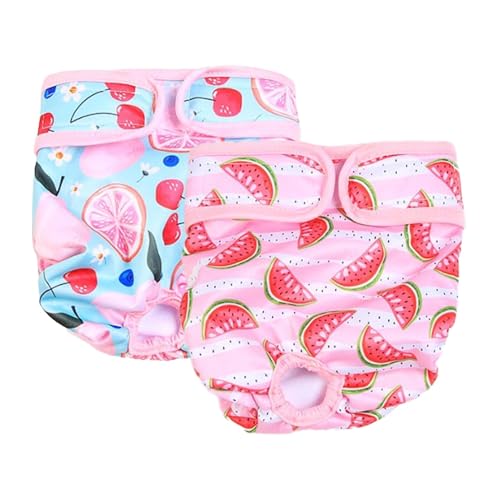 Hochwertige Polyester-Hundewindeln, wiederverwendbare Hundehose, waschbare Damenhose, Hündinnen, Hygienewindeln für mittelgroße Inkontinenz (Größe 2) von Rixotix