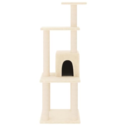 Rlxzsn Katzen-Kratzbaum Katzenspielzentrum Säulen mit Natürlichem Sisal Umwickelt Mehrstufige Katzenturm Katzenhaus Katzenmöbel Indoor Tätigkeitsbereich für Haustiere Creme 35x35x105 cm Rlxzsn Katzen-Kratzbaum Katzenspielzentrum Säulen mit Natürlichem Sisal Umwickelt Mehrstufige Katzenturm Katzenhaus Katzenmöbel Indoor Tätigkeitsbereich für Haustiere Creme 35x35x105 cm von Rlxzsn