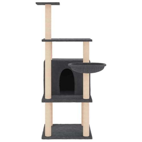 Rlxzsn Katzen-Kratzbaum Katzenspielzentrum Säulen mit Natürlichem Sisal Umwickelt Mehrstufige Katzenturm Katzenhaus Katzenmöbel Indoor Tätigkeitsbereich für Haustiere Dunkelgrau 47,5x47,5x132 cm Rlxzsn Katzen-Kratzbaum Katzenspielzentrum Säulen mit Natürlichem Sisal Umwickelt Mehrstufige Katzenturm Katzenhaus Katzenmöbel Indoor Tätigkeitsbereich für Haustiere Dunkelgrau 47,5x47,5x132 cm von Rlxzsn