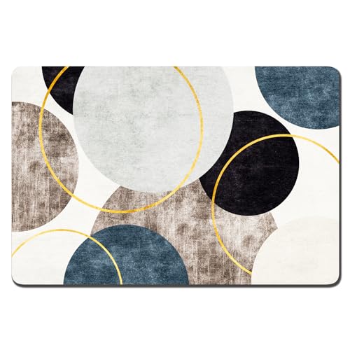 Rnivvi Hundefuttermatte, 40.6x61 cm, Hundematte für Futter und Wasser, saugfähige Hunde- und Katzennapfmatte schützt Böden, rutschfeste Gummi-Futtermatte, abstrakter Kreis Rnivvi Hundefuttermatte, 40.6x61 cm, Hundematte für Futter und Wasser, saugfähige Hunde- und Katzennapfmatte schützt Böden, rutschfeste Gummi-Futtermatte, abstrakter Kreis von Rnivvi