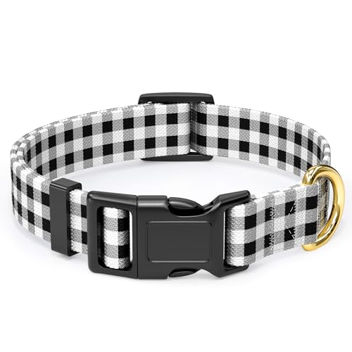 Rnivvi Hundehalsband, verstellbares Hundehalsband für große Hunde, niedliches Welpenhalsband für Jungen und Mädchen, Hündinnen, weiche, robuste Haustierhalsbänder mit Schnellverschluss-Schnalle zum von Rnivvi