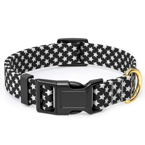 Rnivvi Hundehalsband, verstellbares Nylon-Hundehalsband für kleine Hunde, niedliches Welpenhalsband für Jungen und Mädchen, Hündinnen, weiche, robuste Haustierhalsbänder mit Schnellverschluss-Schnalle von Rnivvi