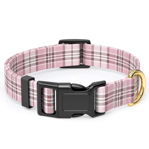 Rnivvi Hundehalsband, verstellbares Nylon-Hundehalsband für mittelgroße Hunde, niedliches Welpenhalsband für Jungen und Mädchen, Hündinnen, weich, strapazierfähig, mit Schnellverschluss-Schnalle zum von Rnivvi