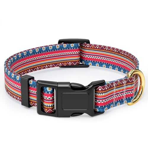 Rnivvi Hundehalsband für kleine Hunde, niedliches Boho-Halsband, strapazierfähig, verstellbar, mit Schnellverschluss-Schnalle für Mädchen und Frauen, Haustierzubehör zum Spazierengehen, Laufen, XS Rnivvi Hundehalsband für kleine Hunde, niedliches Boho-Halsband, strapazierfähig, verstellbar, mit Schnellverschluss-Schnalle für Mädchen und Frauen, Haustierzubehör zum Spazierengehen, Laufen, XS von Rnivvi