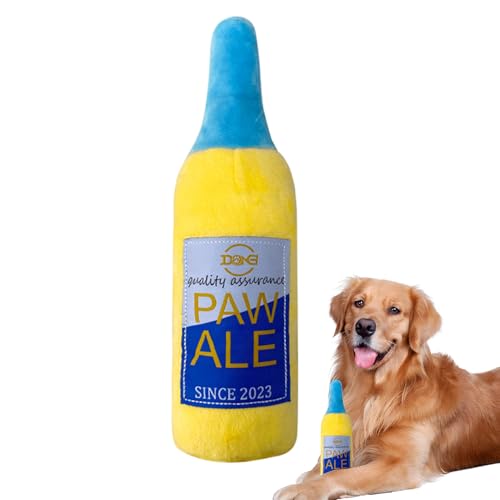 Rnyrn Hundequietschspielzeug,Weinflaschenform Spielspaß | Plüsch Kauspielzeug Für Hunde - Für Das Zahnen Zur Mentalen Stimulation Für Körperliche Aktivität Für Indoor Und Outdoor Spiel Und Zur Rnyrn Hundequietschspielzeug,Weinflaschenform Spielspaß | Plüsch Kauspielzeug Für Hunde - Für Das Zahnen Zur Mentalen Stimulation Für Körperliche Aktivität Für Indoor Und Outdoor Spiel Und Zur von Rnyrn