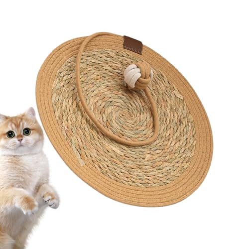 Rnyrn Kratzmatte für Katzen, Kratzschutz mit Ball, Spielzeug für Kätzchen, Spielboden, interaktiv von Rnyrn