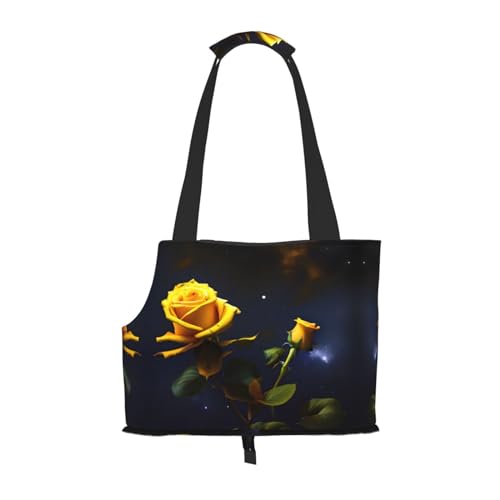 Gelbe Rosen Sternennacht Tragbare Haustier Umhängetasche Idealer Begleiter Für Haustiere Auf Reisen Tragfähigkeit 10kg Sichtöffnung Design Mit Kragen Haken Gelbe Rosen Sternennacht Tragbare Haustier Umhängetasche Idealer Begleiter Für Haustiere Auf Reisen Tragfähigkeit 10kg Sichtöffnung Design Mit Kragen Haken von RoMuKa