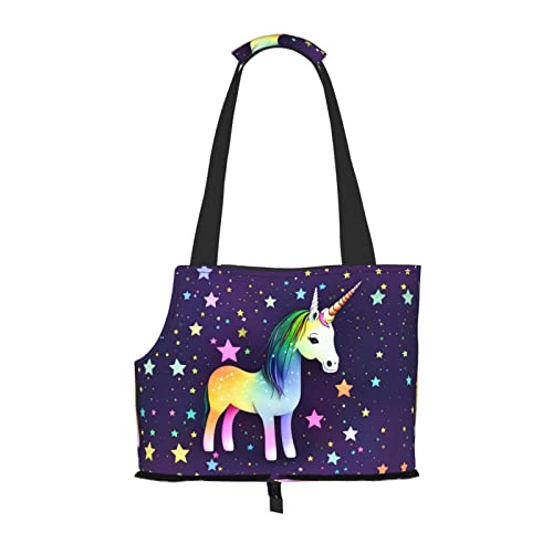 One-Horse Star tragbare Haustier-Schultertasche, idealer Begleiter für Haustiere auf Reisen, Tragfähigkeit 10 kg, Sichtöffnung, Design mit Kragenhaken von RoMuKa