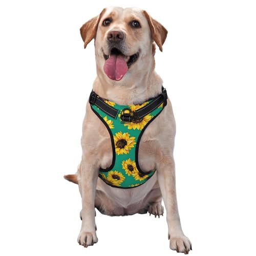 Frühling Sonnenblumen Haustier Traction Weste Weste Harness Dog Harness Medium Size Dog Supplies Pet Supplies Outdoor Travel Dog Walking Frühling Sonnenblumen Haustier Traction Weste Weste Harness Dog Harness Medium Size Dog Supplies Pet Supplies Outdoor Travel Dog Walking von RoMuka