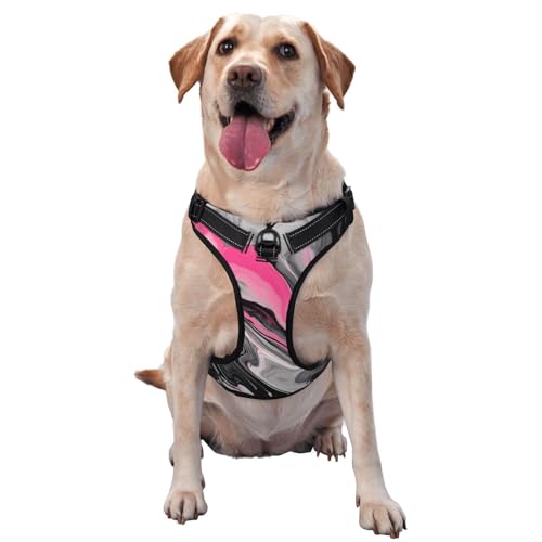 Hundegeschirr für Haustiere, abstraktes Marmor-Grau, künstlerische Traktionsweste, Geschirr, mittelgroße Hunde, Haustierbedarf, Outdoor, Reisen, Spaziergänge mit dem Hund Hundegeschirr für Haustiere, abstraktes Marmor-Grau, künstlerische Traktionsweste, Geschirr, mittelgroße Hunde, Haustierbedarf, Outdoor, Reisen, Spaziergänge mit dem Hund von RoMuka