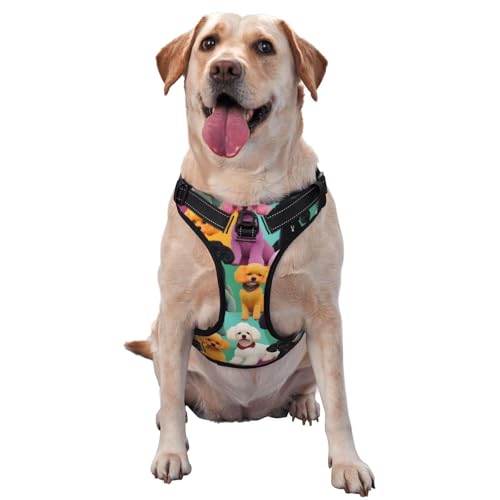 Hundeweste mit Pudelmotiv, mittlere Größe, für Outdoor-Reisen, Spaziergänge mit dem Hund Hundeweste mit Pudelmotiv, mittlere Größe, für Outdoor-Reisen, Spaziergänge mit dem Hund von RoMuka