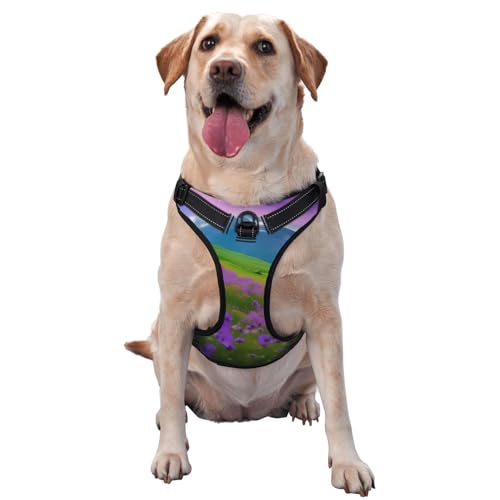 Natur Blumen Lila Wiese Berg Scenic Pet Traction Weste Weste Harness Dog Harness Medium Size Dog Supplies Outdoor Travel Dog Walking Natur Blumen Lila Wiese Berg Scenic Pet Traction Weste Weste Harness Dog Harness Medium Size Dog Supplies Outdoor Travel Dog Walking von RoMuka