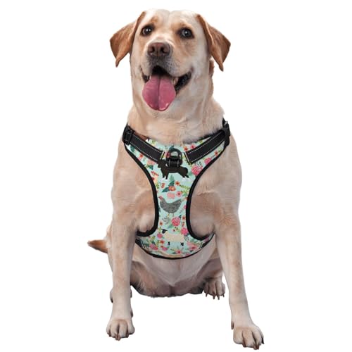 Traktionsweste mit Bauernhoftier-Motiv, Hundegeschirr, mittelgroß, für Outdoor-Reisen, Spaziergänge mit dem Hund Traktionsweste mit Bauernhoftier-Motiv, Hundegeschirr, mittelgroß, für Outdoor-Reisen, Spaziergänge mit dem Hund von RoMuka