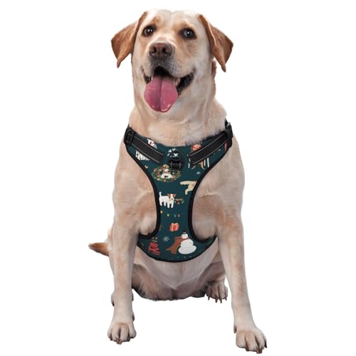 Weihnachtsmann-Traktionsweste mit Weihnachtsmann-Motiv, Hundegeschirr, mittelgroß, für Outdoor-Reisen, Spaziergänge mit dem Hund Weihnachtsmann-Traktionsweste mit Weihnachtsmann-Motiv, Hundegeschirr, mittelgroß, für Outdoor-Reisen, Spaziergänge mit dem Hund von RoMuka