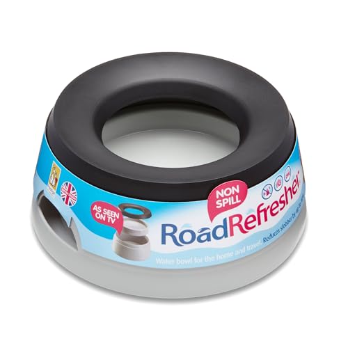 Road Refresher Non Spill Water Bowl Grey Small von Road Refresher