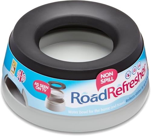 Road Refresher Non Spill Water Bowl Grey Small von Road Refresher