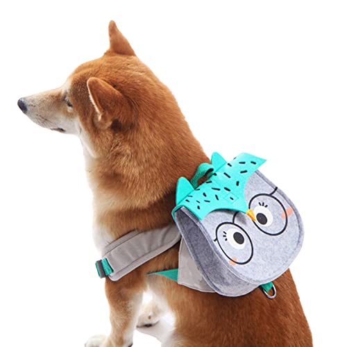 Haustier-Leckerli-Tasche, atmungsaktiv, großes Fassungsvermögen, kompakt, schön, für Hunde, klein, mittelgroß, kompatibel mit Outdoor, Grau von Roadoor