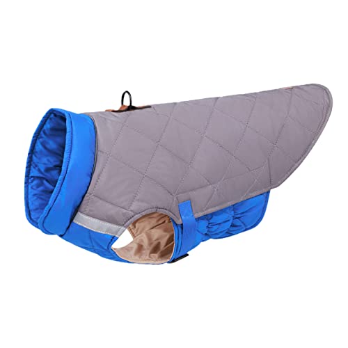 Hundekleidung Gepolsterte Weste Weich Non Shedding Bequemer Winddichter Hundemantel für kleine Hunde & große Hunde Kaltes Wetter Warm Hund Wintermantel mit integriertem Geschirr Grau XL Hundekleidung Gepolsterte Weste Weich Non Shedding Bequemer Winddichter Hundemantel für kleine Hunde & große Hunde Kaltes Wetter Warm Hund Wintermantel mit integriertem Geschirr Grau XL von Roadoor