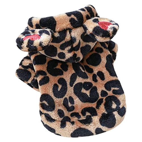 Hundemantel mit Beinen Weicher Leopardenmuster Waschbar Bequem Warmer Cartoon Tiger Mantel Hund Wintermantel mit Kapuze Zwei Beine Knopfleiste Verkleiden Hundejacken für kleine Hunde Leopard XL Hundemantel mit Beinen Weicher Leopardenmuster Waschbar Bequem Warmer Cartoon Tiger Mantel Hund Wintermantel mit Kapuze Zwei Beine Knopfleiste Verkleiden Hundejacken für kleine Hunde Leopard XL von Roadoor