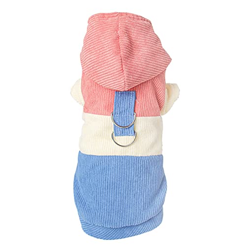 Hundemantel mit Geschirr, weiche Baumwolle, 3 Farben, bequem, warm, niedlich, Hundemantel, Wintermantel mit Kapuze, winddicht, zwei Beine, Knopfleiste, Hundejacken für kleine Hunde, M Hundemantel mit Geschirr, weiche Baumwolle, 3 Farben, bequem, warm, niedlich, Hundemantel, Wintermantel mit Kapuze, winddicht, zwei Beine, Knopfleiste, Hundejacken für kleine Hunde, M von Roadoor