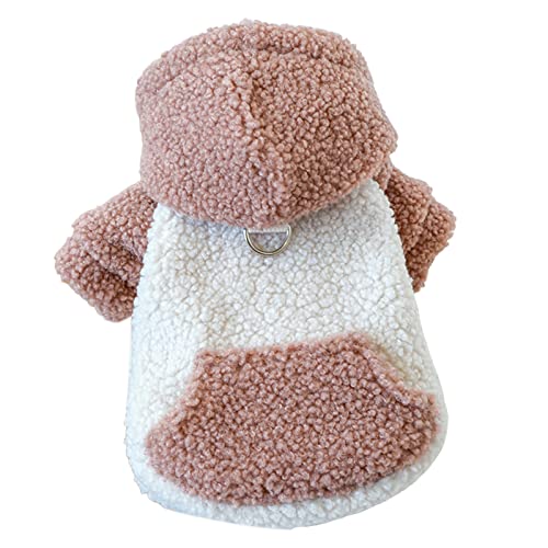 Hundemantel mit Geschirr Weicher Dicker Hund Wintermantel mit Beinen, Hundejacke mit Kapuze, Hund Winterjacke Fleece, Hundemäntel für kleine Hunde Rosa L Hundemantel mit Geschirr Weicher Dicker Hund Wintermantel mit Beinen, Hundejacke mit Kapuze, Hund Winterjacke Fleece, Hundemäntel für kleine Hunde Rosa L von Roadoor