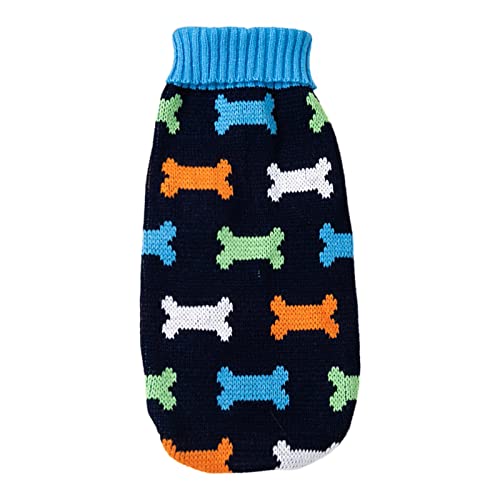 Hundepullover Weiche Warme Hundekleidung für kleine Hunde Mädchen Katzen Pullover Strickmuster Druck Hundepullover für kleine Hunde Weihnachten Outdoor Blau 12 Hundepullover Weiche Warme Hundekleidung für kleine Hunde Mädchen Katzen Pullover Strickmuster Druck Hundepullover für kleine Hunde Weihnachten Outdoor Blau 12 von Roadoor