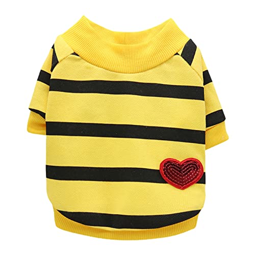 Hunderock Zwei Beine Loose Neck Waschbar Hunde Pyjama Klein Warm Welpen Outfit für Outdoor Gelb XS Hunderock Zwei Beine Loose Neck Waschbar Hunde Pyjama Klein Warm Welpen Outfit für Outdoor Gelb XS von Roadoor
