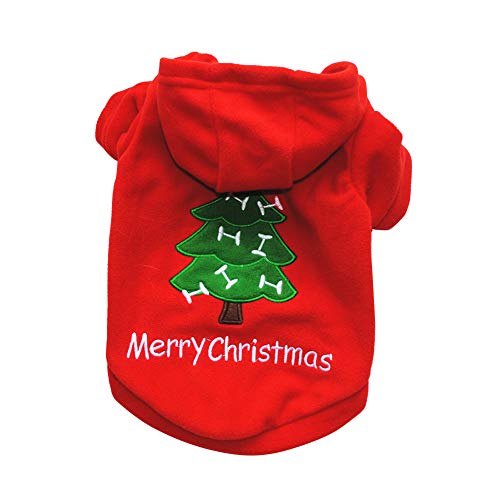 Mäntel für Hunde Winter Kleidung Haustier Hundejacke Welpen Warme Pullover Kühlender Mantel Frohe Weihnachten Haustier Welpen Hund Kleidung Baum Schneeflocke Mantel Bekleidung Hoodie Kostüm Rot M Mäntel für Hunde Winter Kleidung Haustier Hundejacke Welpen Warme Pullover Kühlender Mantel Frohe Weihnachten Haustier Welpen Hund Kleidung Baum Schneeflocke Mantel Bekleidung Hoodie Kostüm Rot M von Roadoor