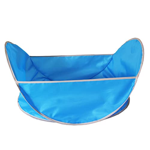 Pet Grooming Bib Convenient Large Space Universal Oxford Cloth Foldable Pet Hair Clipping Bibs for Home Use Blue von Roadoor