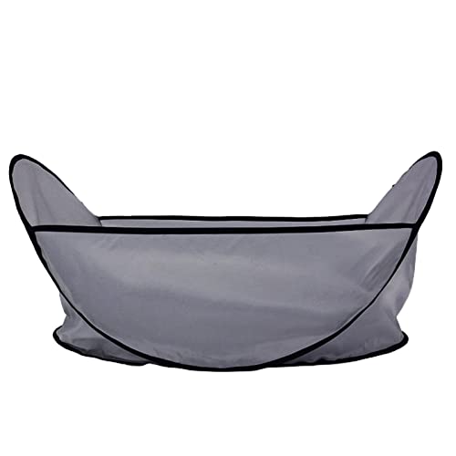 Pet Grooming Bib Convenient Large Space Universal Oxford Cloth Foldable Pet Hair Clipping Bibs for Home Use Grey von Roadoor