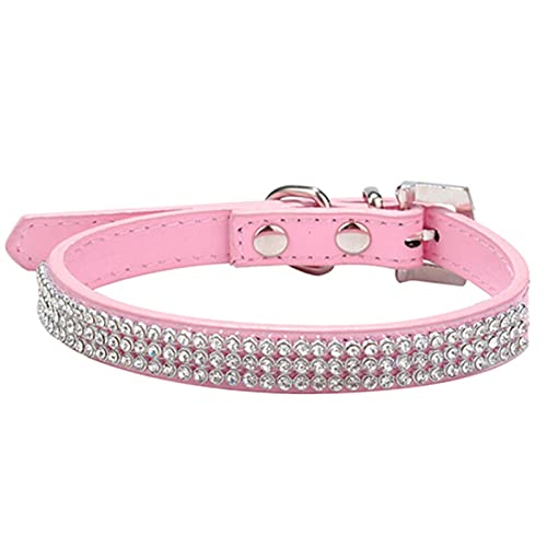 Roadoor Halskette Einfarbig Netz Wiederverwendbar Leicht Stabil Haustier Halsband für Haustiere Rosa M von Roadoor