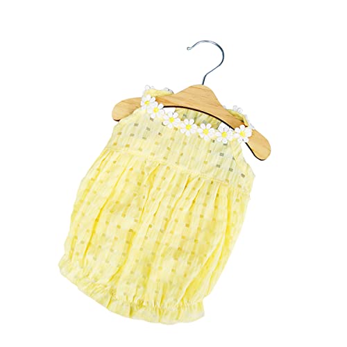 Roadoor Haustier Kleid atmungsaktiv leicht zu tragen wasch bar Doggy Sommer Mode Laternen Kleid für den Außenbereich Gelb 2XL. von Roadoor